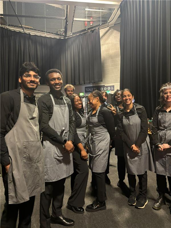 A group diverse of front of house Hospitality workers